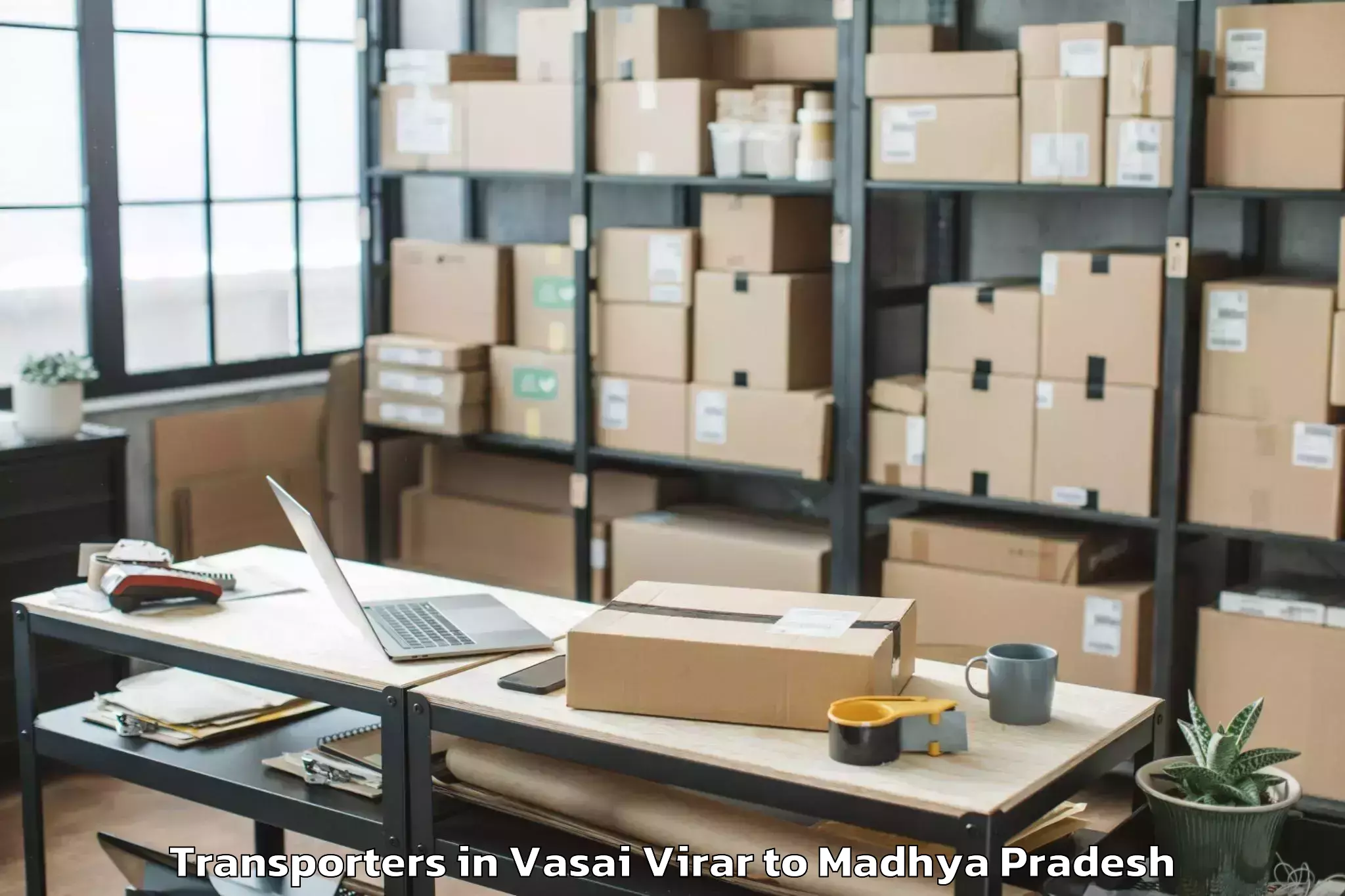 Book Vasai Virar to Badnagar Transporters Online